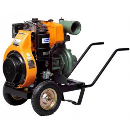 4LD 640LY3 ES Antor Motopompa presiune maxima 7.5 Bari pe motorina , pornire electrica , motor 13 Cp , absortie si refulare 4 ''