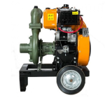 4LD 640LY3 MS Antor Motopompa presiune maxima 7.5 Bari pe motorina , pornire manuala , motor 13 Cp , absortie si refulare 4 '' - imagine 3