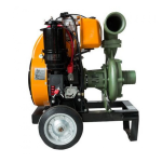 4LD 640LY3 MS Antor Motopompa presiune maxima 7.5 Bari pe motorina , pornire manuala , motor 13 Cp , absortie si refulare 4 '' - imagine 5
