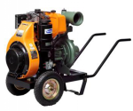 4LD 820 LS-4 MS Antor Motopompa presiune 4 Bari , debit maxim 165mc/h , motor diesel 17 Cp , pornire la sfoara