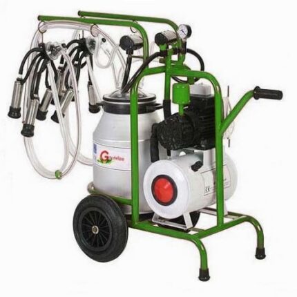 Aparat de muls vaci DKD 2 posturi bidon aluminiu 40L tanc vacuum