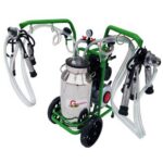 Aparat de muls vaci DKD 2 posturi bidon inox 40L tanc vacuum