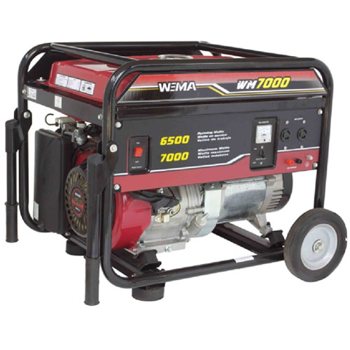 Generator de curent WM 7000E pornire la cheie + roti monofazat de 7 kW