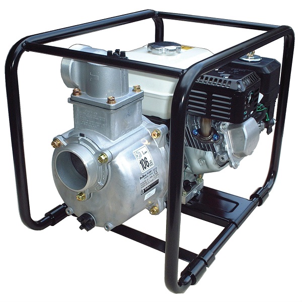Motopompa DKD SCR-80HXH cu motor original Honda GX160 de 5.5 CP pe benzina cu un debit de 60 tone pe ora