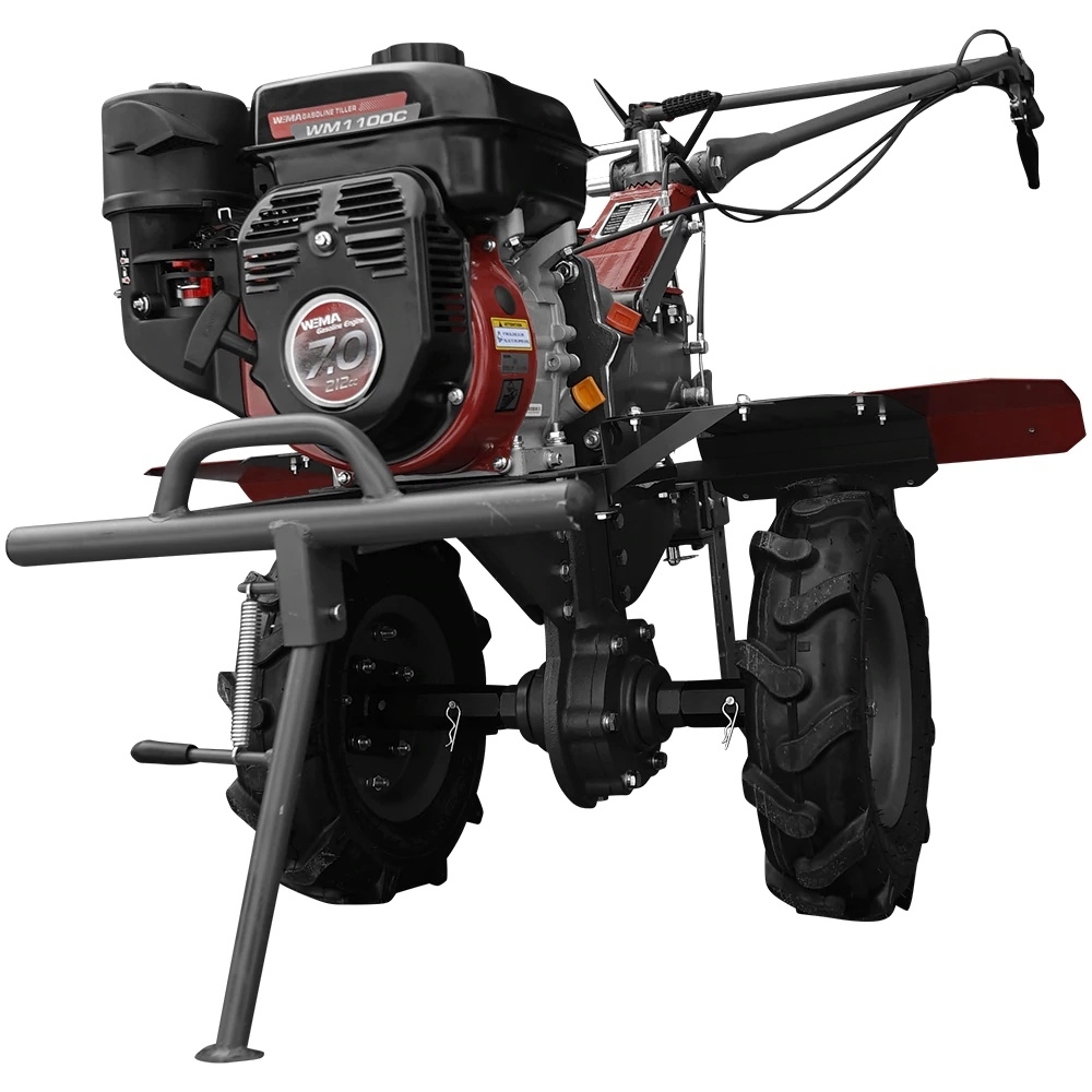 Motosapa DKD 1100 C cu 7 CP si Roti cauciuc 500x12.  Motosape cu priza de putere la reducere Motocultor  putere mare transmisie pinioane