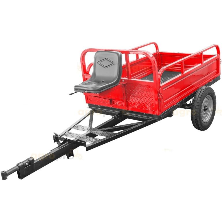 Remorca Dakard DKD LY 800 NEW capacitate max 800 kg roti 5.00-12 dimensiuni bena 160x100x30 cm basculare frana picior
