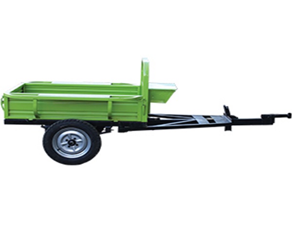 Remorca DKD 600kg pentru motocultoare diesel de 10 cai putere. remorci cu sarcina mare si cu roti cu dimensiunea de 400x12