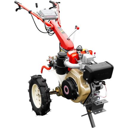 Motocultor Kama KDT 910CE diferential pornire electrica motor 9 CP Diesel 3+1 viteze roti cauciuc 4.00x10"