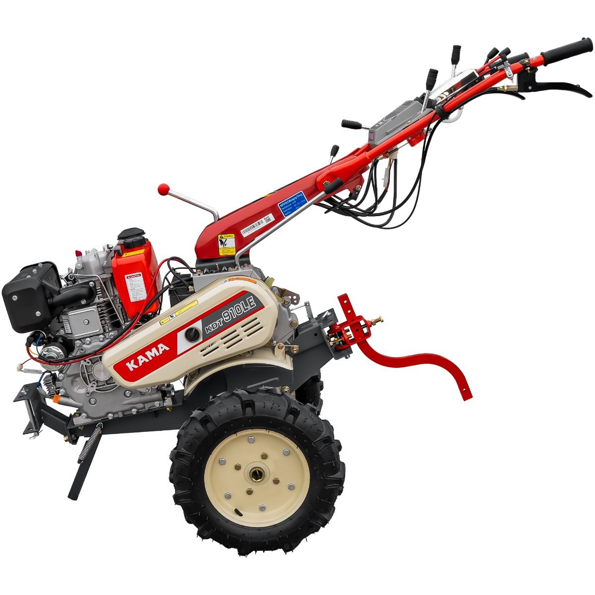 kama_kdt-910le_4 Motocultor Kama KDT 910LE 9 CP Diesel Reductor Diferential 3+1 viteze roti cauciuc 4.00x10 - imagine 1