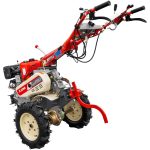Motocultor Kama KDT 910LE diferential pornire electrica motor 9 CP Diesel 6+2 viteze roti cauciuc 4.00x10" + Set freza de adancime - imagine 5