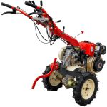 Motocultor Kama KDT 910LE diferential pornire electrica motor 9 CP Diesel 6+2 viteze roti cauciuc 4.00x10" + Set freza de adancime - imagine 7